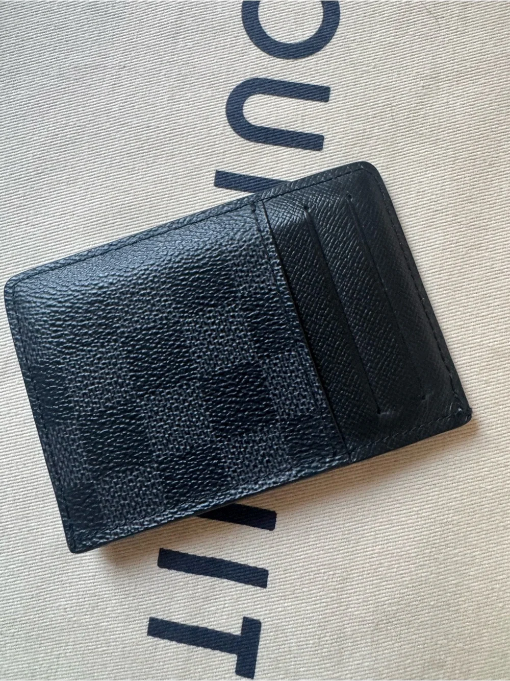 Louis Vuitton Black Damier Graphite Card Holder